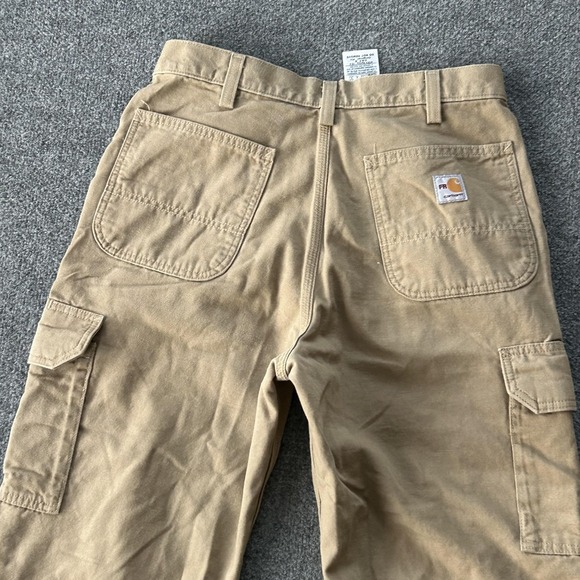 Carhartt FR Pants Mens 32x30 Beige FRB240 Original Fit Flame Resistant Cargo - Picture 15 of 16